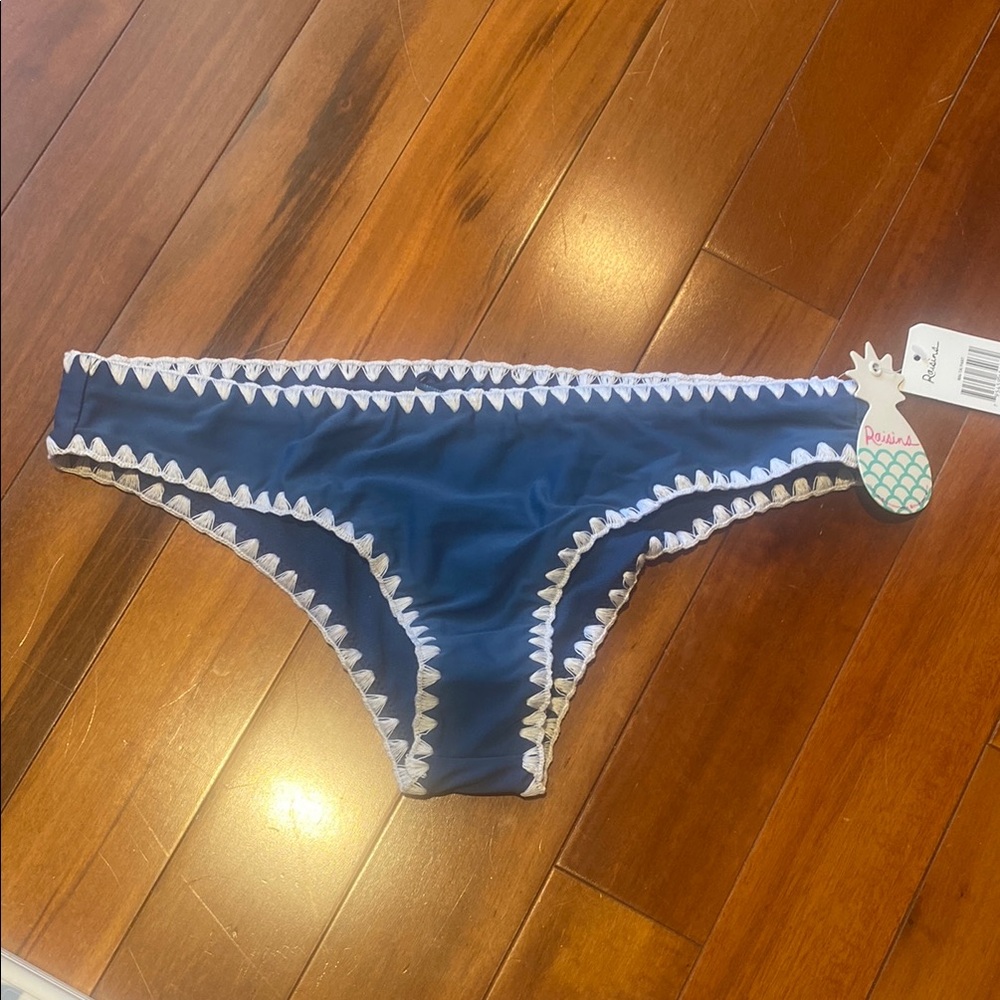 Raisins Blue Bikini Bottoms Swimsuit Separates Medium New 4/25